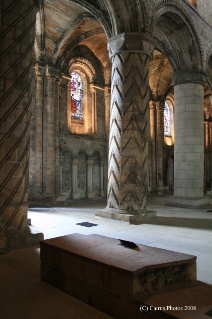 Pillars inside Abbey