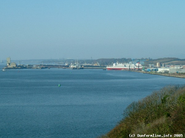 Ferry Port with Dockyard in background