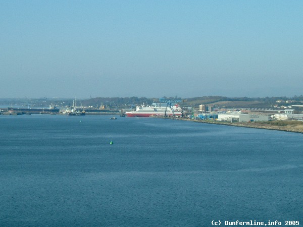 Ferry Port with Dockyard in background