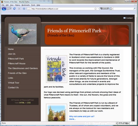 Friends of Pittencrieff Park Web Site updated
